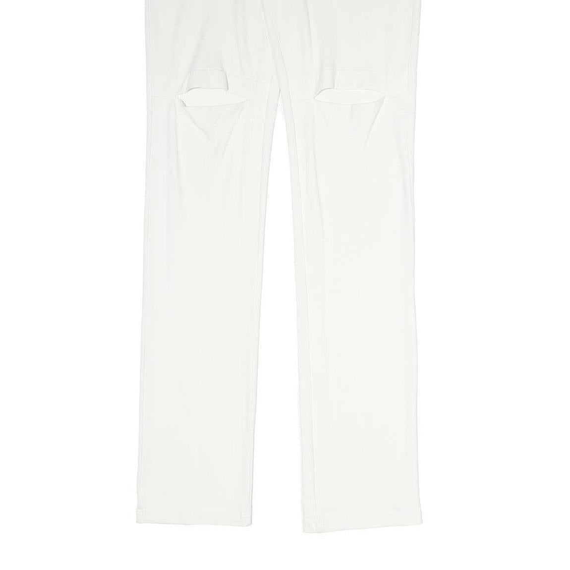 COAST Womens Joggers White L W30 L32 Slim Straight Polyester Blend Casual Wear