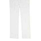 COAST Womens Joggers White L W30 L32 Slim Straight Polyester Blend Casual Wear