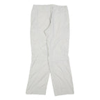 TREVOLUTION Mens Regular Fit Beige Polyester Blend Zip Trousers W32 L32 Casual