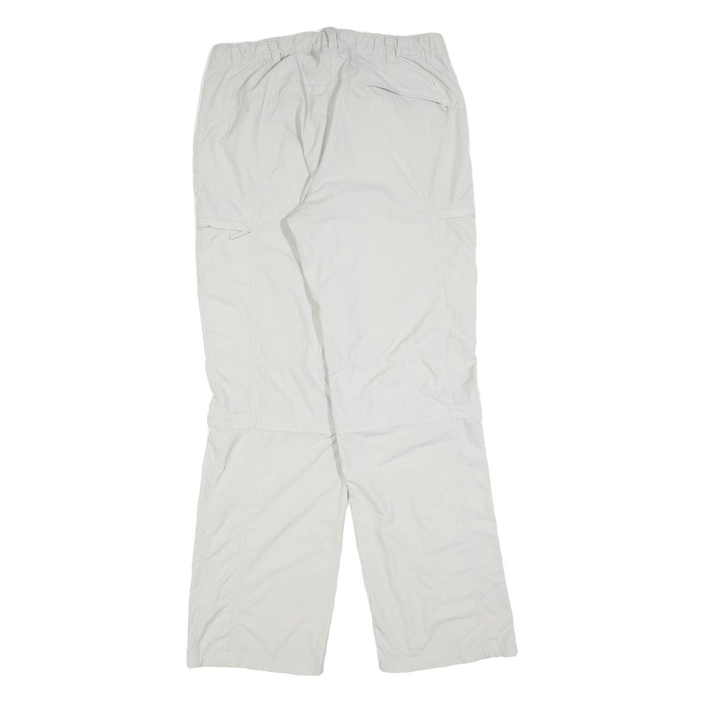 TREVOLUTION Mens Regular Fit Beige Polyester Blend Zip Trousers W32 L32 Casual