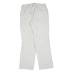 TREVOLUTION Mens Regular Fit Beige Polyester Blend Zip Trousers W32 L32 Casual