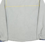 NAUTICA Mens Grey Blue Polyester Blend Reversible Zip Jacket L Fleece