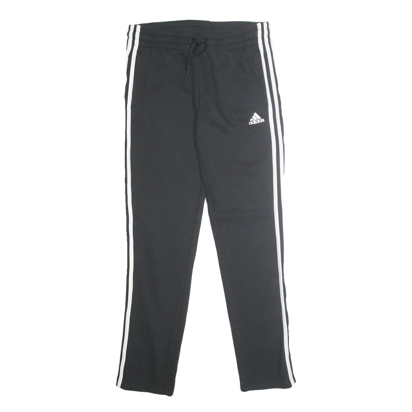 ADIDAS Womens Joggers Black & White Slim Tapered S W30 L30 Sportswear