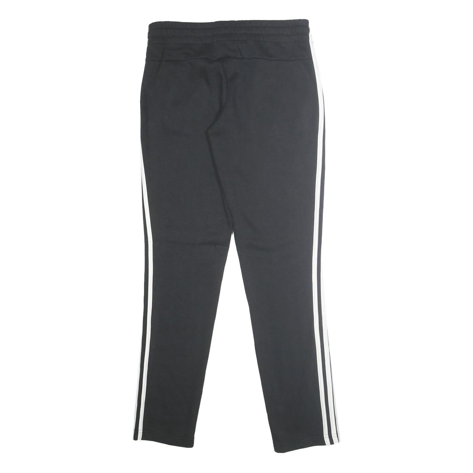 ADIDAS Womens Joggers Black & White Slim Tapered S W30 L30 Sportswear