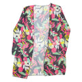 Womens Kimono Top Black Long Sleeve Floral M