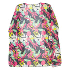 Womens Kimono Top Black Long Sleeve Floral M