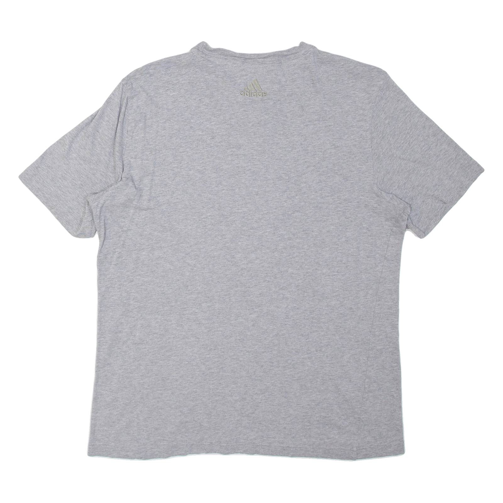 ADIDAS Mens T-Shirt Grey M