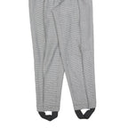 TIAFUN Womens Wool Blend Slim Black & White Check Trousers W26 L28 Elegant