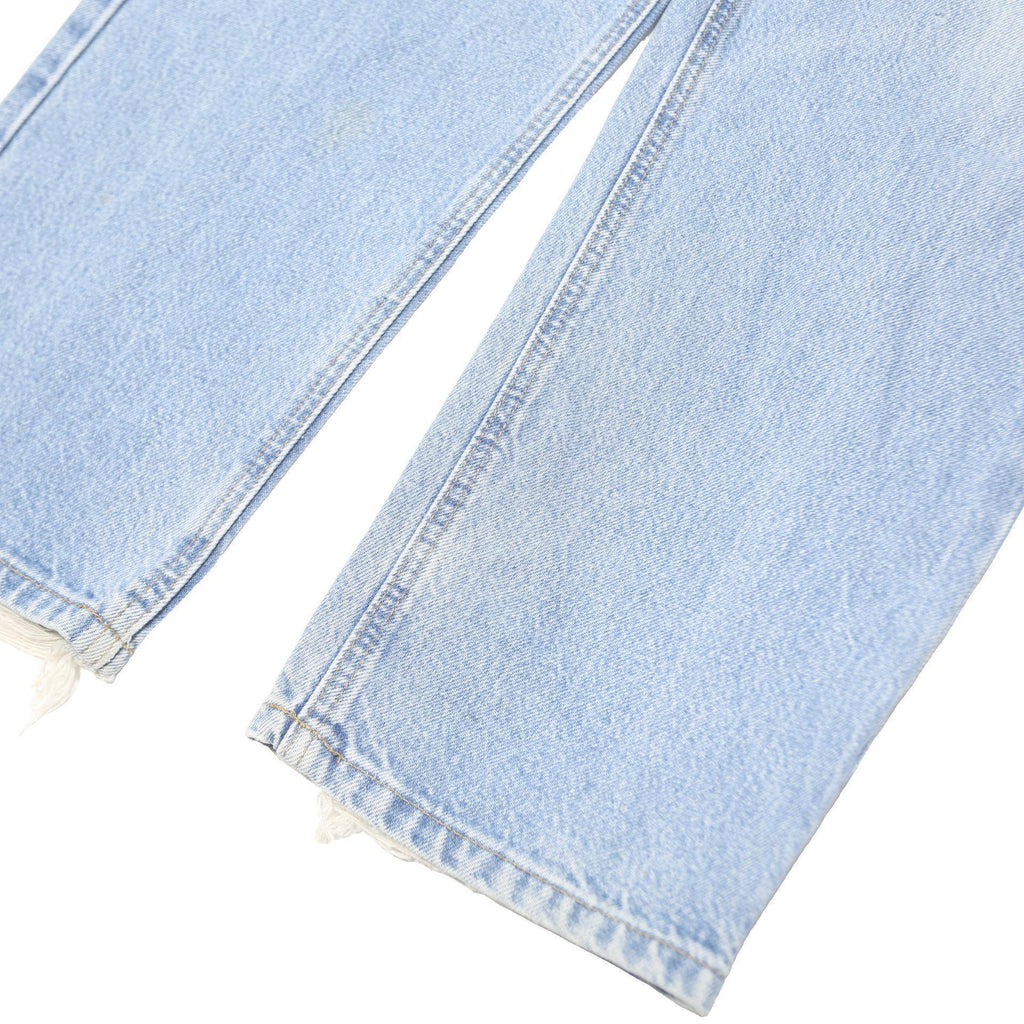 CARHARTT Mens Jeans Blue Relaxed Straight Denim Light W38 L34 Casual Workwear
