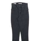LEVI'S 721 Womens Jeans Black Slim Skinny Denim Dark W23 L28 Stretch Fashion