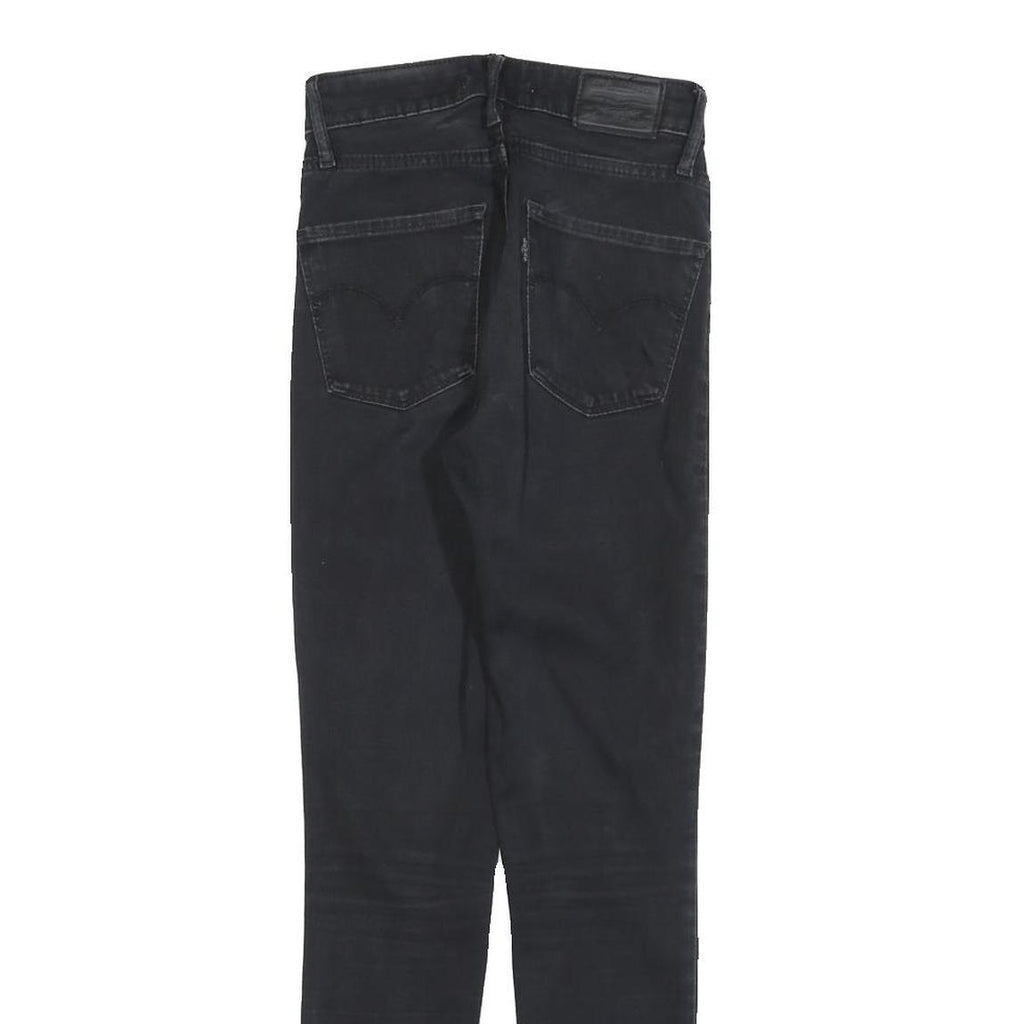 LEVI'S 721 Womens Jeans Black Slim Skinny Denim Dark W23 L28 Stretch Fashion