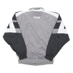ADIDAS Mens Grey Black White Colourblock Track Jacket M Polyester Blend Zip