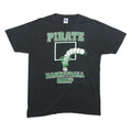 RUSSELL ATHLETIC Mens Black Pirate Basketball Camp T-Shirt M Short Sleeve Crew