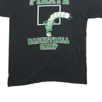 RUSSELL ATHLETIC Mens Black Pirate Basketball Camp T-Shirt M Short Sleeve Crew