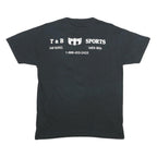 RUSSELL ATHLETIC Mens Black Pirate Basketball Camp T-Shirt M Short Sleeve Crew