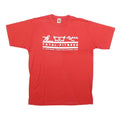 LOGO 7 Mens Red Fitness T-Shirt M Short Sleeve Crew Neck Cotton Blend Casual