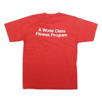 LOGO 7 Mens Red Fitness T-Shirt M Short Sleeve Crew Neck Cotton Blend Casual