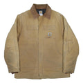 CARHARTT Arctic Traditional Canvas Mens Beige Workwear Cotton Lined Jacket 2XL