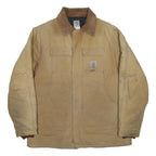 CARHARTT Arctic Traditional Canvas Mens Beige Workwear Cotton Lined Jacket 2XL