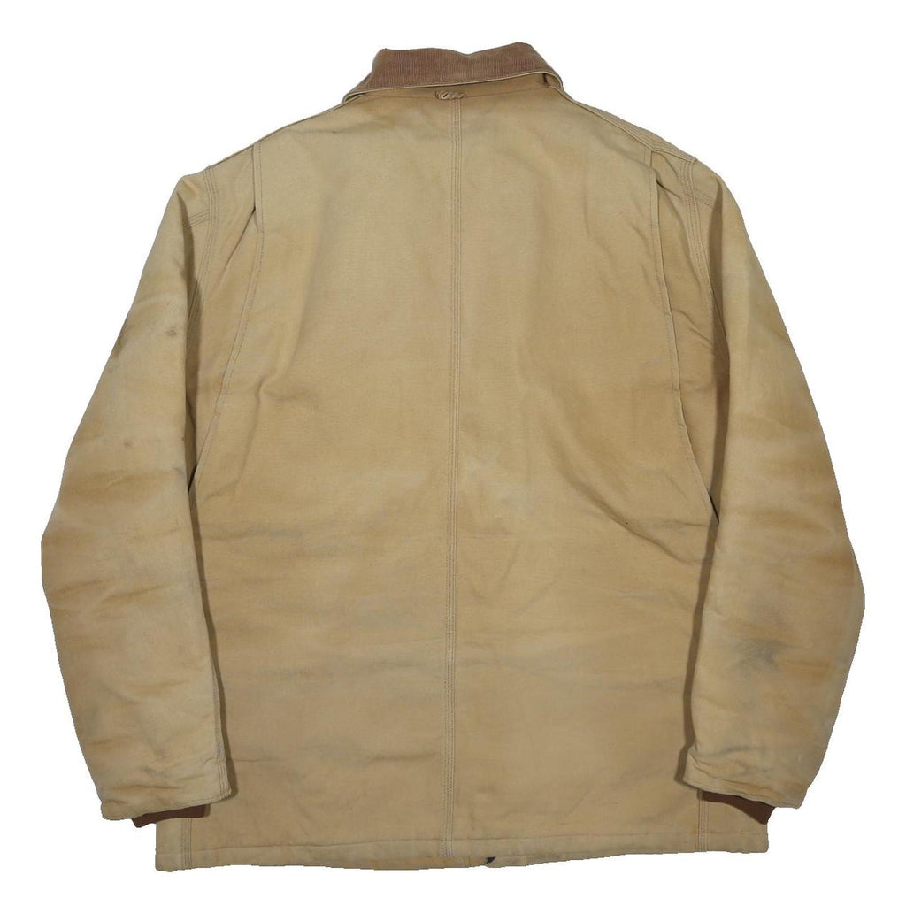 CARHARTT Arctic Traditional Canvas Mens Beige Workwear Cotton Lined Jacket 2XL
