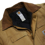 CARHARTT Arctic Traditional Canvas Mens Beige Workwear Cotton Lined Jacket 2XL