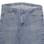 WRANGLER Mens Denim Blue Casual Shorts 2XL W36 Cotton Blend Relaxed Fit