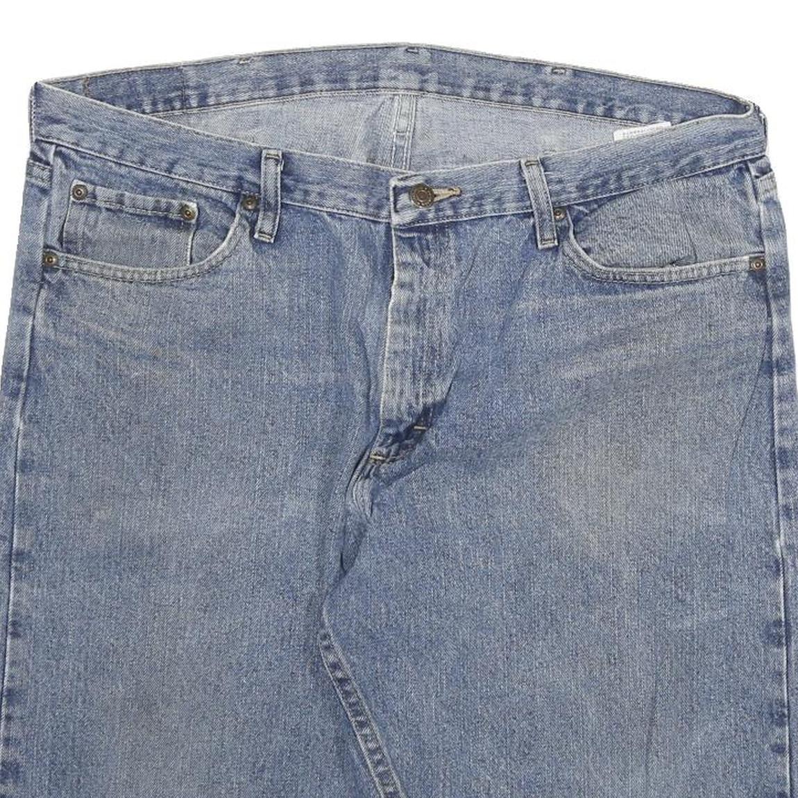 WRANGLER Mens Denim Blue Casual Shorts 2XL W36 Cotton Blend Relaxed Fit