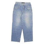 INTROW Womens Blue Relaxed Straight Denim Medium W32 L29 Button Closure Jeans