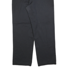 DICKIES Mens Cotton Blend Black Regular Fit Straight Leg Trousers W36 L30