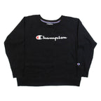 CHAMPION Womens Sweatshirt Black XL