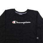 CHAMPION Womens Sweatshirt Black XL