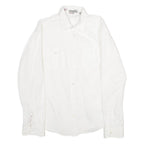 TED BAKER Mens Plain Shirt White Long Sleeve M