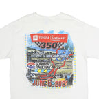 DELTA PRO WEIGHT Mens White Toyota Sonoma Raceway Graphic T-Shirt L Short Sleeve