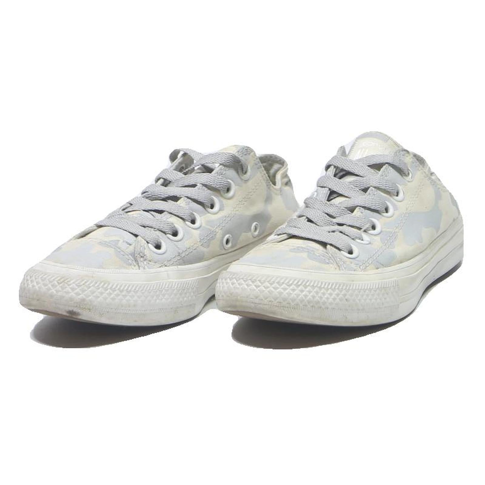 CONVERSE Chuck Taylor All Star Womens Low Top Trainers White & Grey Canvas UK