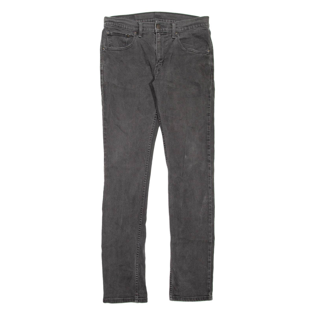 LEVI'S 65504 Mens Jeans Grey Slim Straight W32 L34