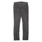 LEVI'S 65504 Mens Jeans Grey Slim Straight W32 L34