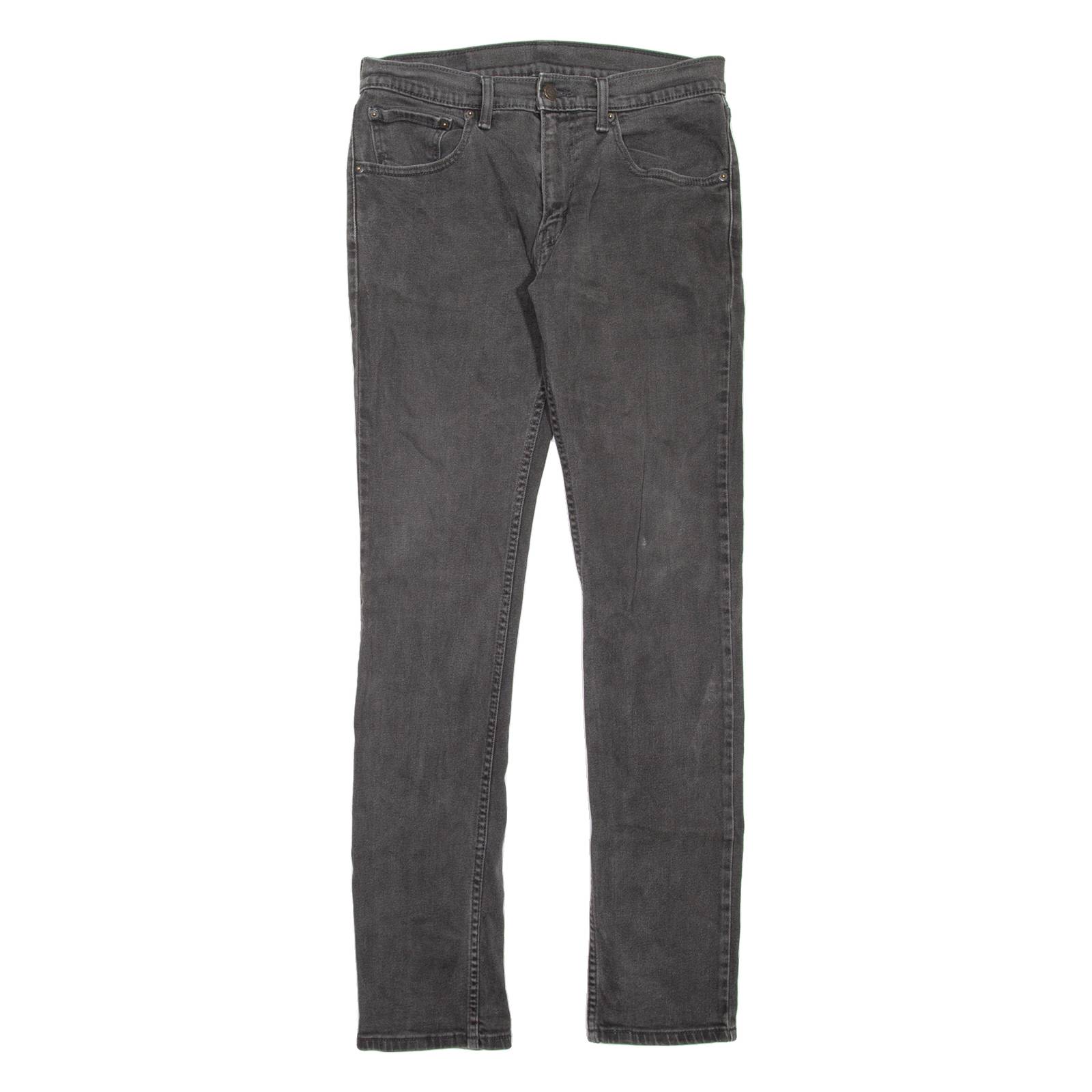 LEVI'S 65504 Mens Jeans Grey Slim Straight W32 L34