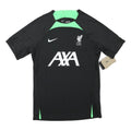 NIKE Mens Black & Green Liverpool Football Shirt S Short Sleeve Crew Neck