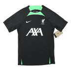 NIKE Mens Black & Green Liverpool Football Shirt S Short Sleeve Crew Neck