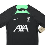 NIKE Mens Black & Green Liverpool Football Shirt S Short Sleeve Crew Neck