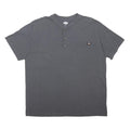 DICKIES Mens Grey Workwear Pocket Henley T-Shirt XL Short Sleeve Crew Neck