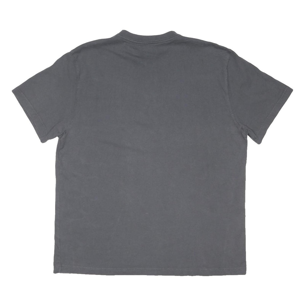 DICKIES Mens Grey Workwear Pocket Henley T-Shirt XL Short Sleeve Crew Neck