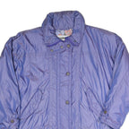KLEPPERS Womens Purple Jacket L Polyester Blend Zip Lightweight Casual