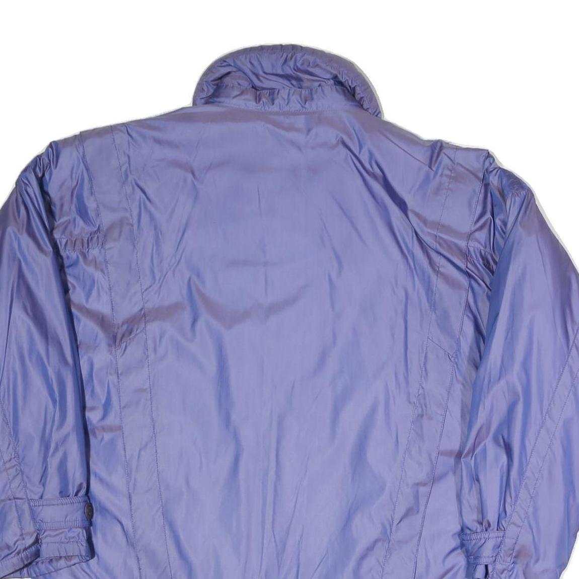 KLEPPERS Womens Purple Jacket L Polyester Blend Zip Lightweight Casual