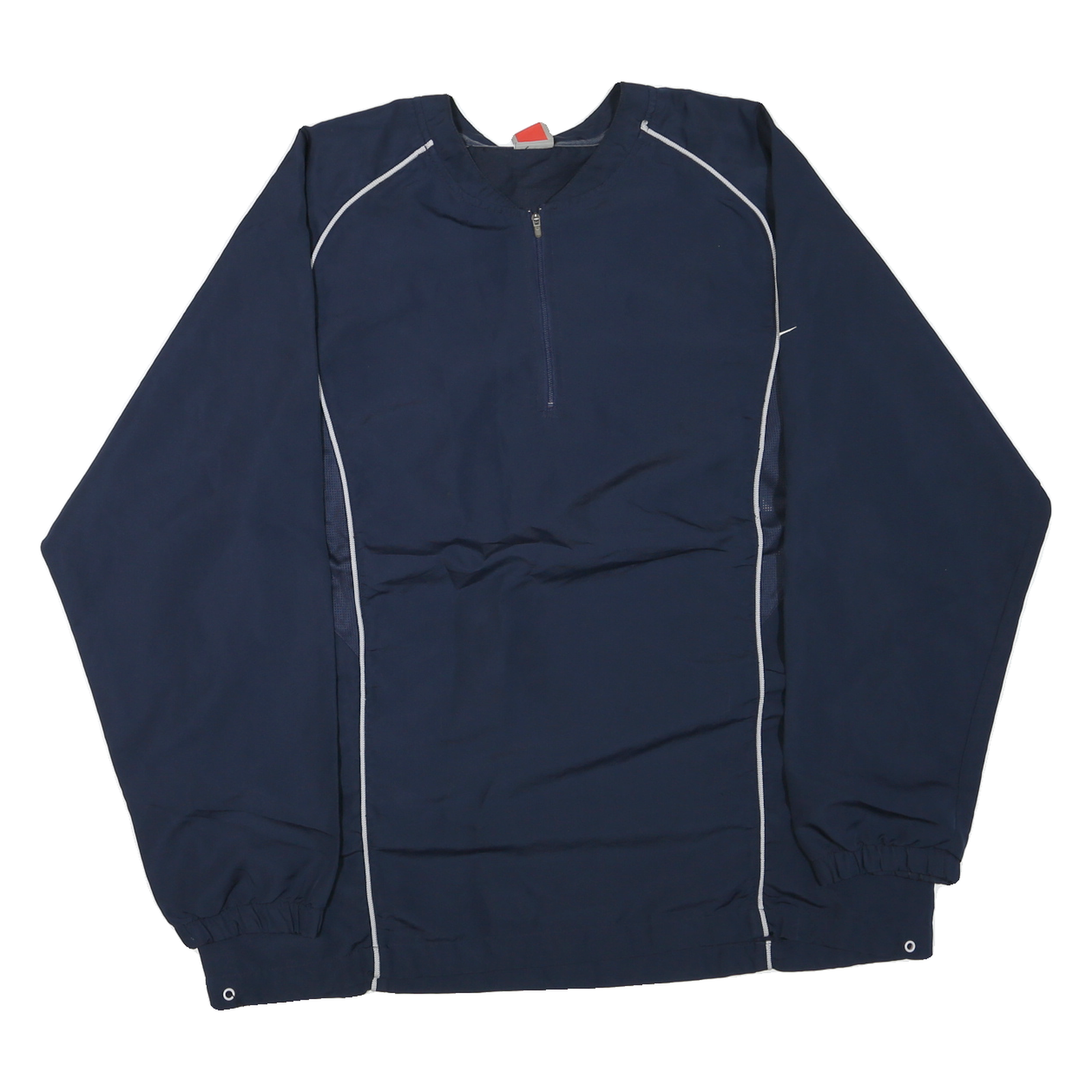 NIKE Mens Blue Half Zip L Polyester Blend Sweatshirt Sports Training