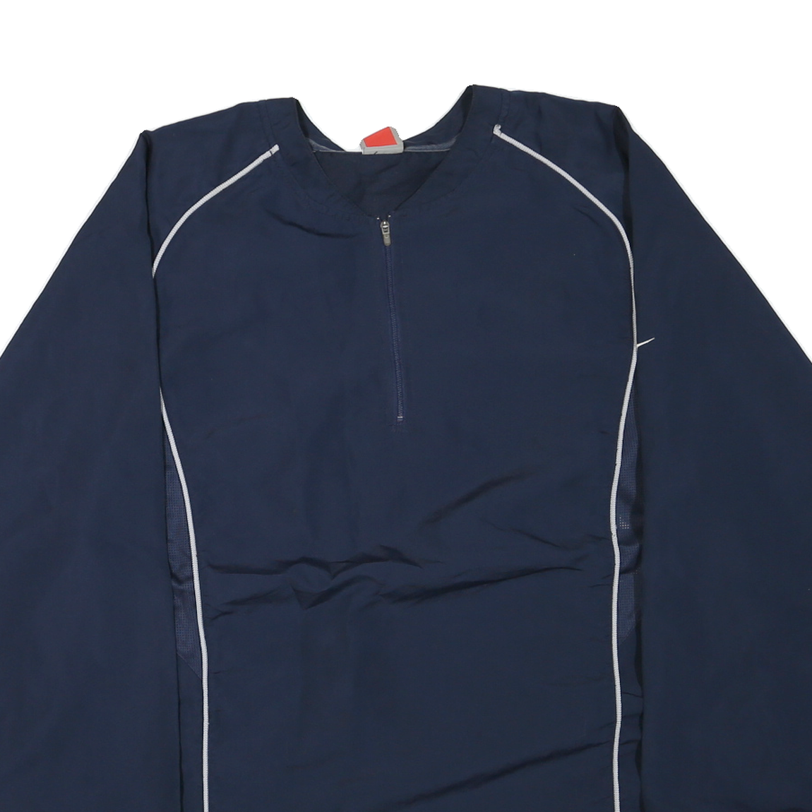 NIKE Mens Blue Half Zip L Polyester Blend Sweatshirt Sports Training