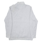 ADIDAS Womens Sweatshirt Grey 1/4 Zip XL