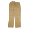 DICKIES Mens Cotton Blend Beige Regular Straight Trousers W36 L34 Workwear Zip