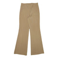 Womens Relaxed Fit Beige Polyester Blend Trousers W28 L31 Zip Closure