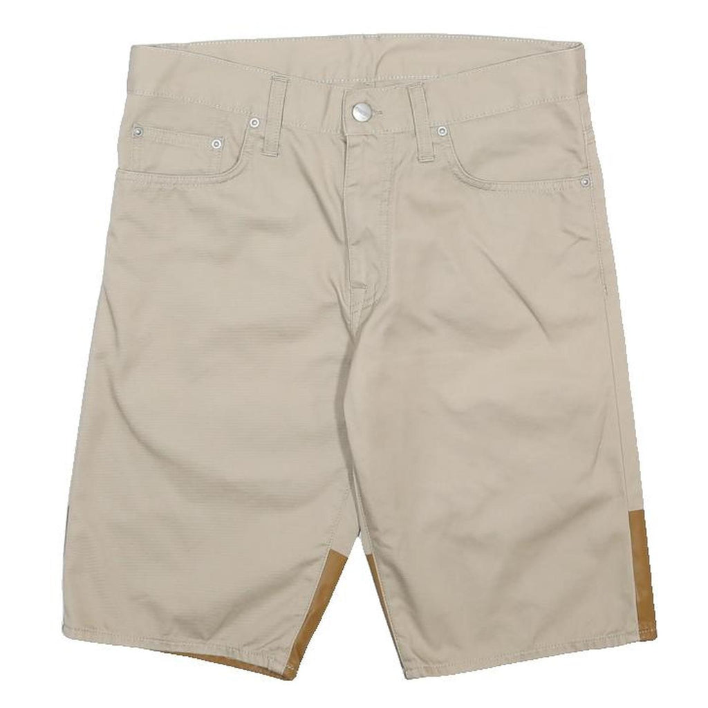 CARHARTT Mens Shorts Beige & Brown Casual Cotton M W29 Durable Workwear